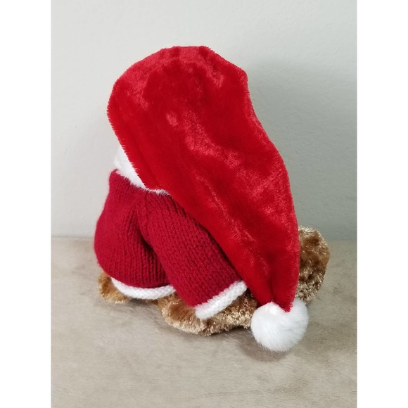 Dan Dee Teddy Bear Christmas 16" Knitted Sweater Plush Toy Stuffed Animal Vtg - Picture 7 of 13